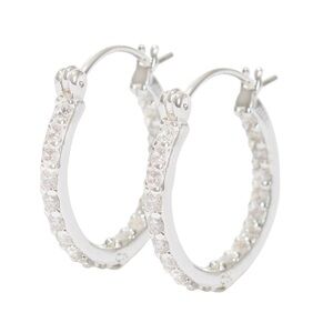 NWT Crystal Haze Mini Serena Hoop Earrings